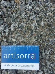 muestra zahorra granitica